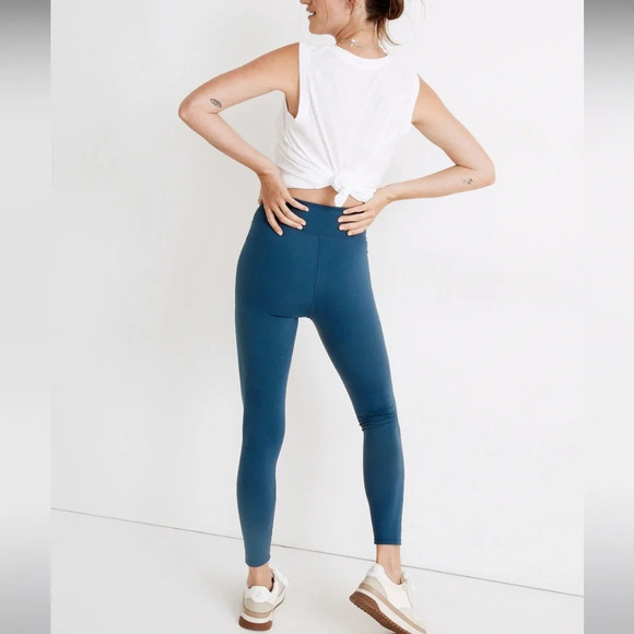 Madewell MWL Form High-Rise 25" Leggings Navy Blue - Picture 4 of 9